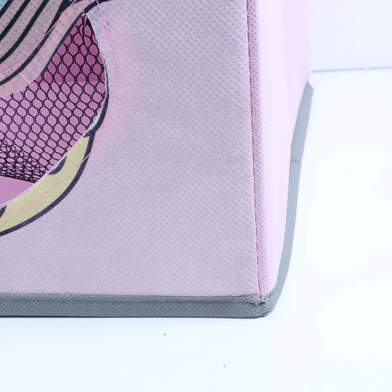 Wholesale Foldable Multipurpose Cardboard Drawer Square Cloth Storage Box Cube Bins Non Woven Fabric Storage Box