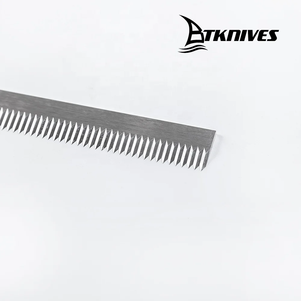 Custom Durable High Efficiency Toohed Cutting Machine Zigzag Serrated Fabric Blades