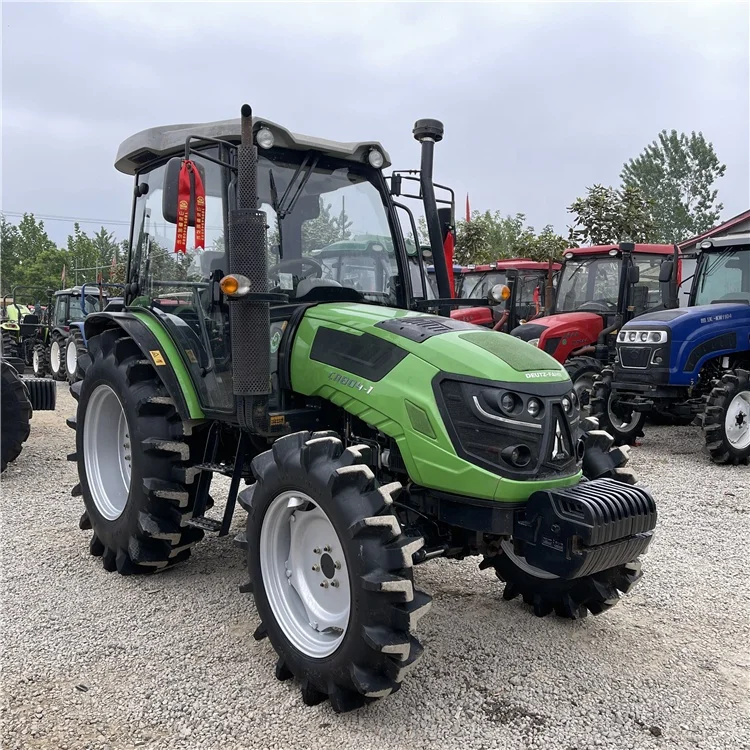 Deutz-Fahr Tractor With Loader And Backhoe 4WD Diesel Engine Agricultural Farm Tractor In Second Hand