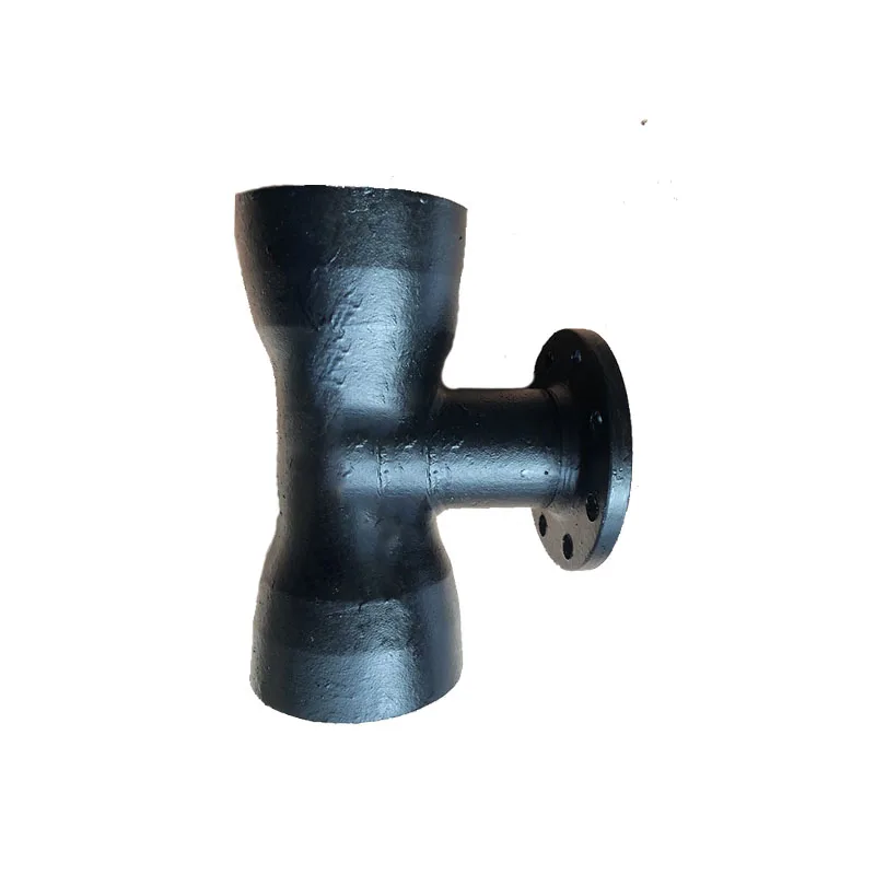 Ductile Iron Fittings Double Socket Level Invert Tee With Flange - Buy Water Line Double Flange