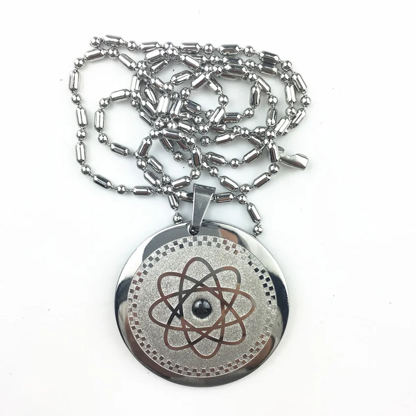 8119 Kalung чокер Liontin Подвеска из нержавеющей стали Квантовая скалярная энергия кулон для