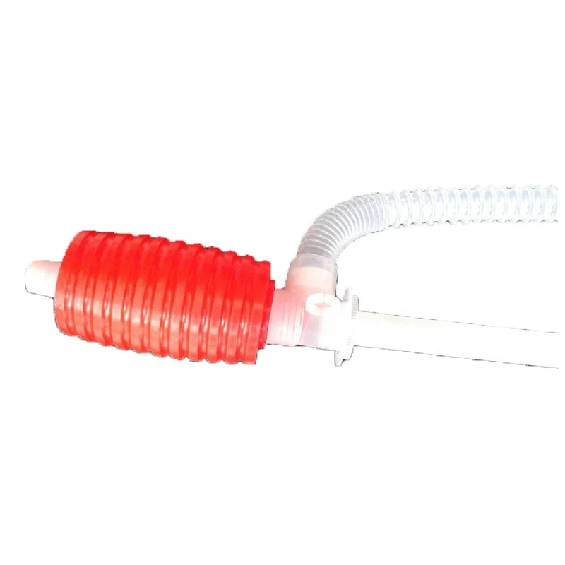 Red Portable Car Hand Plastic Oil Extraction Pipe Siphon Pump Hose Gas Oil Gasoline Diesel Sucker Liquid Syphon Car Accessories