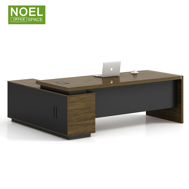 Modern L Shape home Office Desk Luxury High End Executive Office Desk And Chair Set Ceo Wooden Antique Office Table