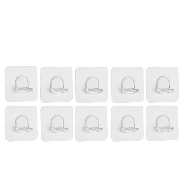 
Wall Adhesive Hook Paste Plug Socket Holder Cable Storage Plug Shelf Support Adhesive Pegs Closet Cabinet Shelf Support Clips 