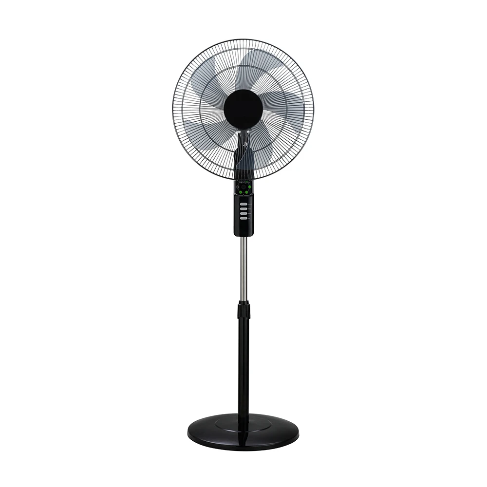 16 Inch Home Use Hot Sale Stand Fan Powerful Efficient 3 Blades Electric Standing Pedestal Fan With Remote Control