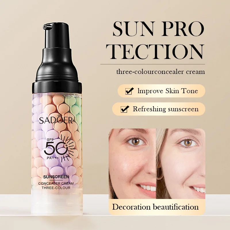 Free Sample Private label Natural UV protection best outdoor moisturizing bb suncream spf 50 sunblock for sensitive skin