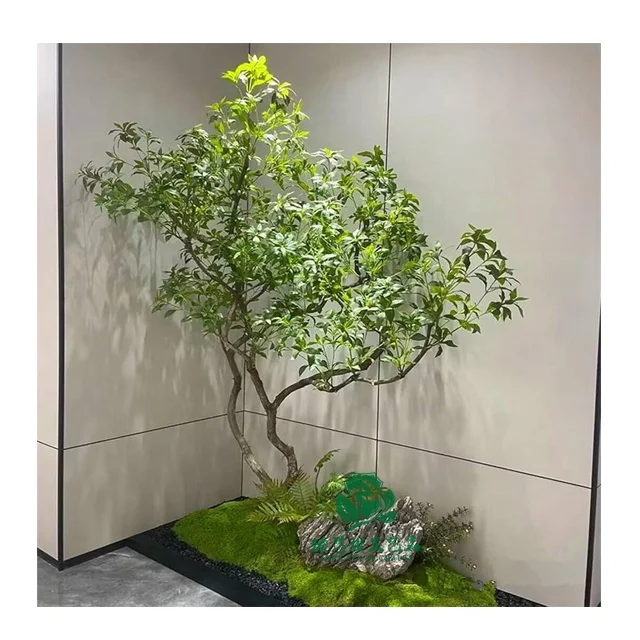 Чжэнь xin Ци поделки для украшения отеля на заказ вечнозеленые гигантские 10 футов средиземноморские Искусственные Большие оливковые деревья с искусственными фруктами