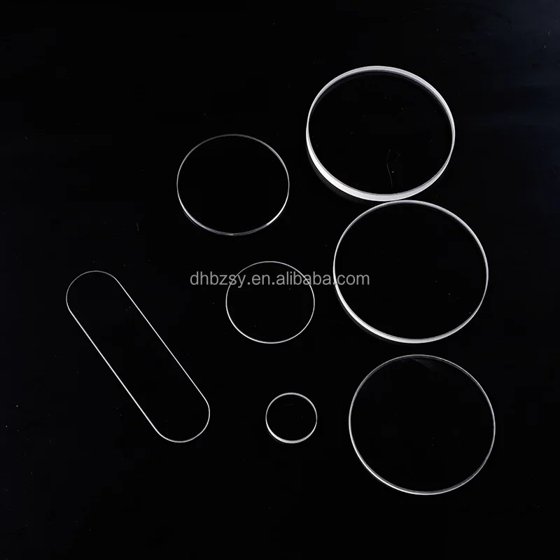 Diameter 10 * 1.5mm spot jgs3 infrared transparent window mirror coated substrate quartz glass disc