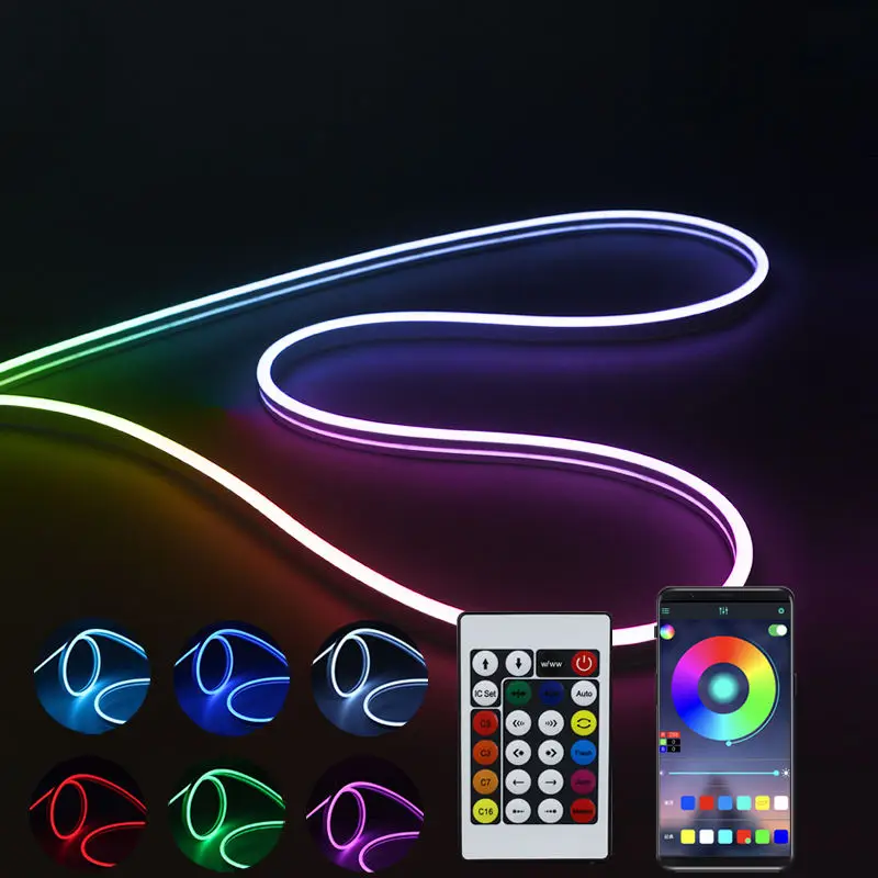 E-Sports room dimming atmosphere light strip APP remote control adjustment strip light 5V USB colorful RGBIC neon light
