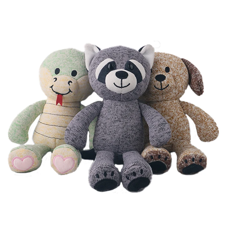 D KING Stuffed Animal Toys Plush Custom Toys Sheep Knitted Toys