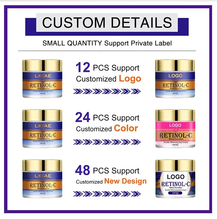 7 Days Strong Retinol Correction Beauty Care Products Day & Night Sun Protection Moisturizing Skin Whitening 2 In 1 Face Cream