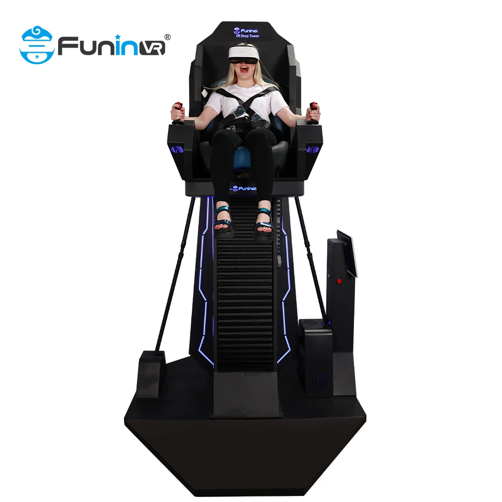 VR Drop Tower Amusement Vr Simulator Game Machine supplier 9D Roller Coaster Commercial Vr Game Simulator Game Equipment
