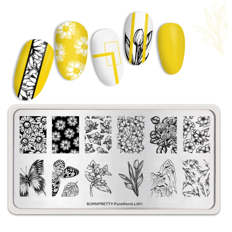 BORN PRETTY Nail Art Mandala Flower Stamping Plate Wholesale DIY Nail Art Easy Apply 10pcs/pattern Approx. 12*6cm 50g