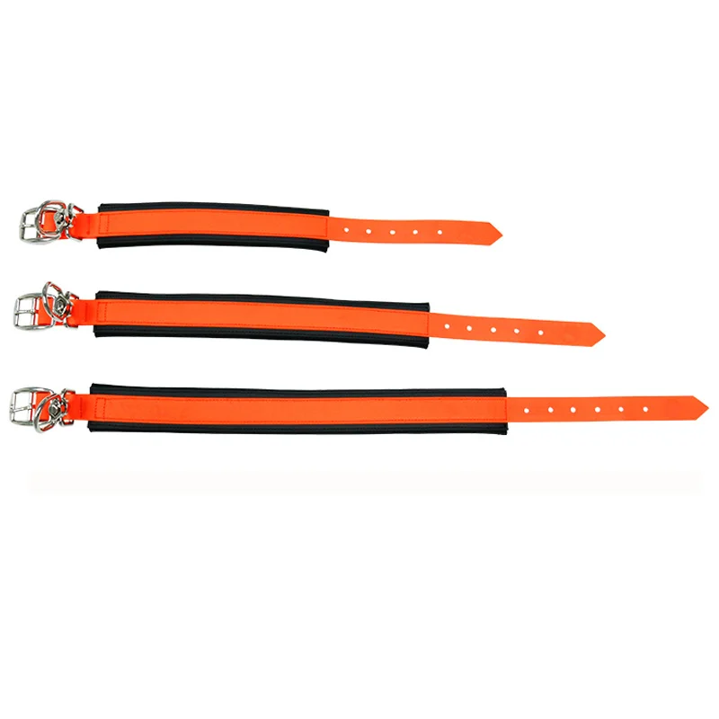 Neoprene Padded PVC Dog Collar with Durable Nylon Custom Personalized Design XL Solid Nylon Strap 3 Meters Dog Training Rivet