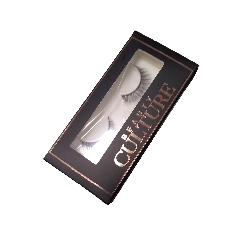 Customer wholesale Paper Box Empty Square Pink Eyelash Packaging