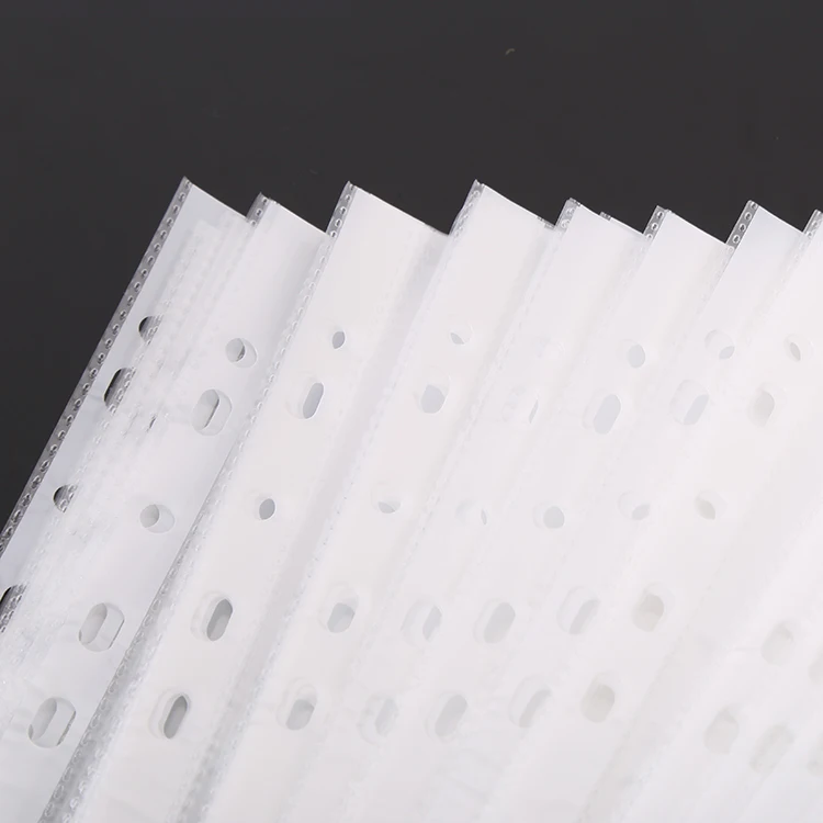 
100x A4 Clear Plastic Punched Pockets Filing Folders Wallets Sleeves Home, Office and School Document Files 