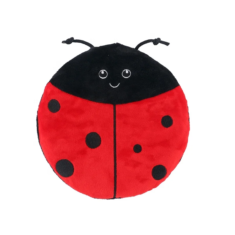 Custom Ladybird Squeaky Flying Disc Interactive Dog Toy