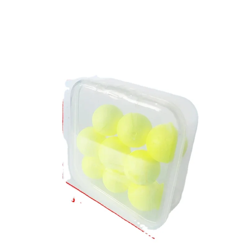 9pcs/box15mm yellow/red/green Fishing Floating Beads Eps Foam Float Fishing Bead Accessories
