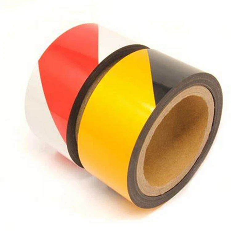 Red White Black Pvc Single Side Adhesive Vinyl Floor Marking Caution Warning Tape For Industrial Warehouse Underground