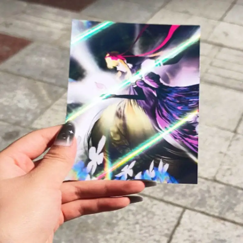 Wholesale Small Moq Custom Kpop Holographic Photocard Paper Photostrip Kpop Idol Photocards Opp Popular UV Printing Card 6 Color