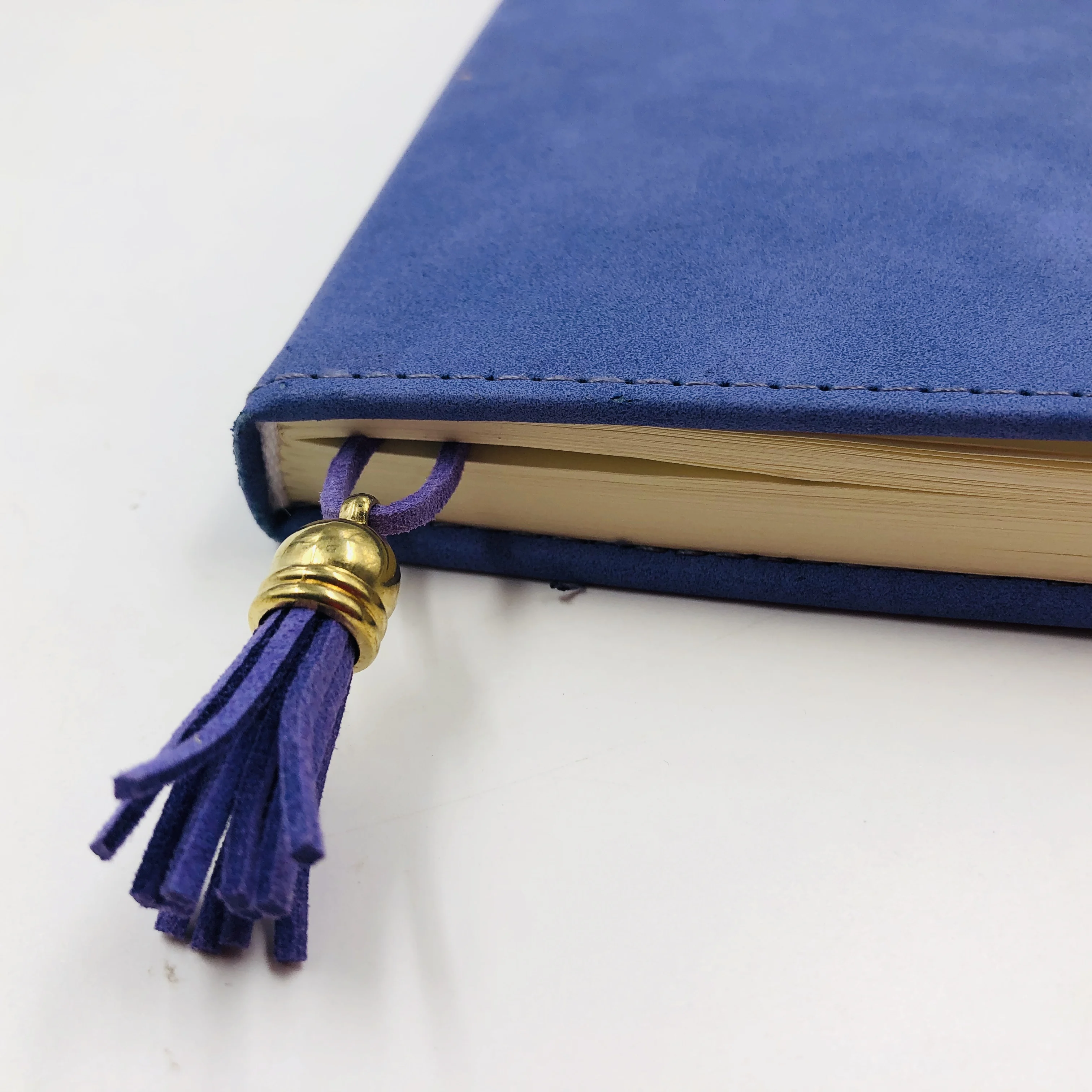 Faux suede cover notebook Nice design cheap stationery leather cover pu notebook