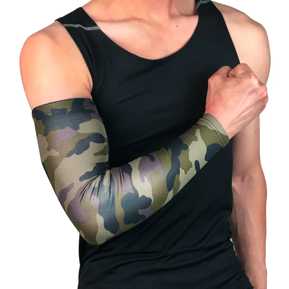 UV Sun Protection Driving Fishing Sport Custom Cooling Compression Cycling Arm Sleeve For Men Women