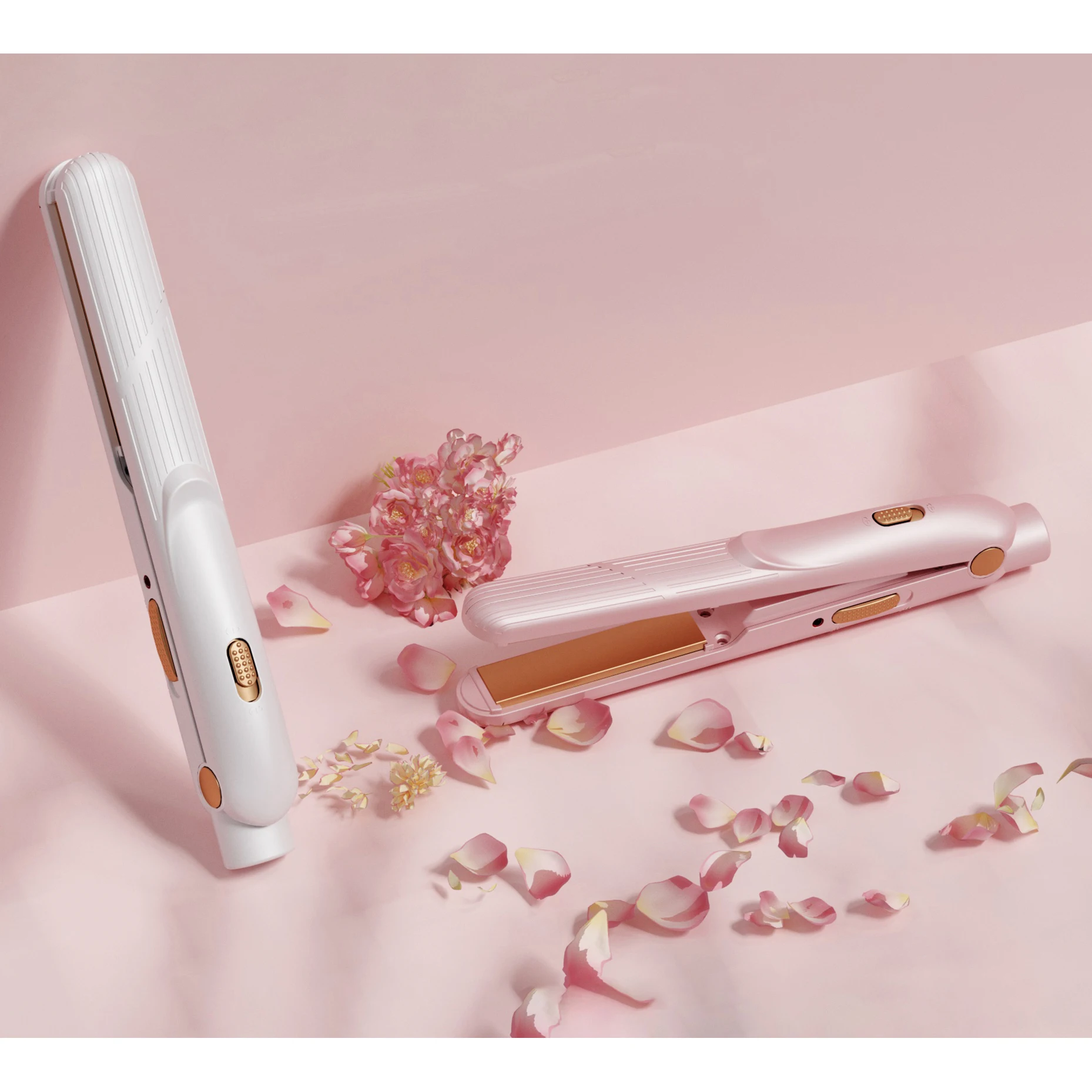 Ceramic Tourmaline Ionic Stylish Mobile Hair Flat Iron Hair Straightening Machine Mini USB Fast Hair Straightener