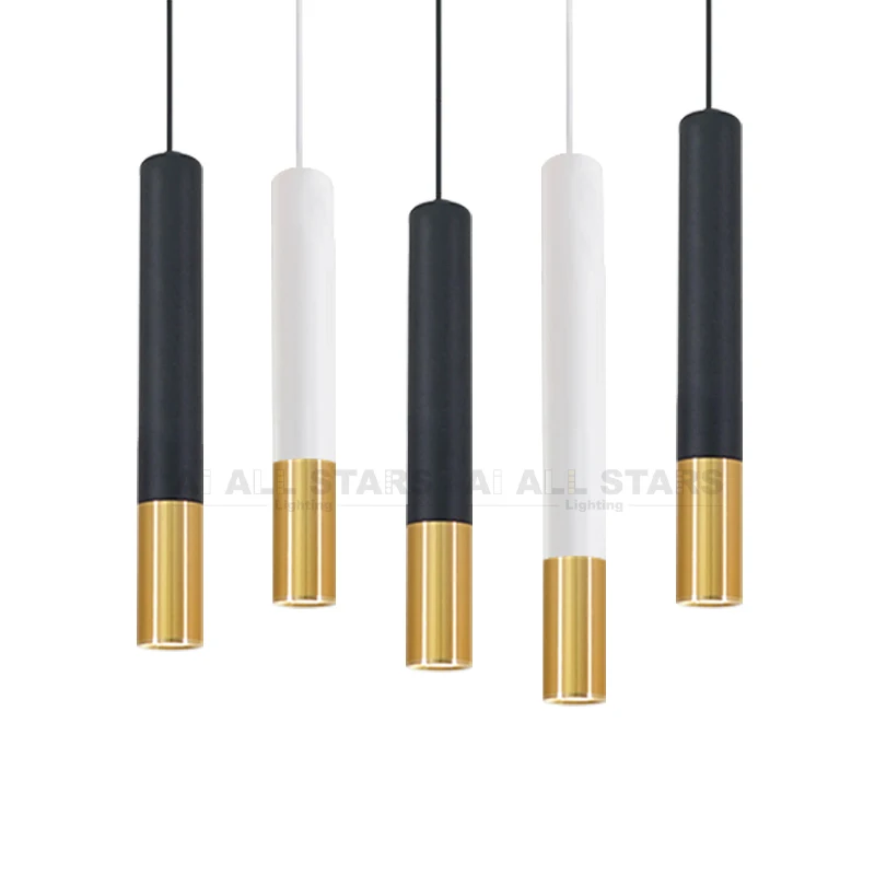 Modern New Led Tube Ceiling Pendant Lighting Fixture Lampara Dining Table Light Hanging Lamps Pendant Lights Chandelier
