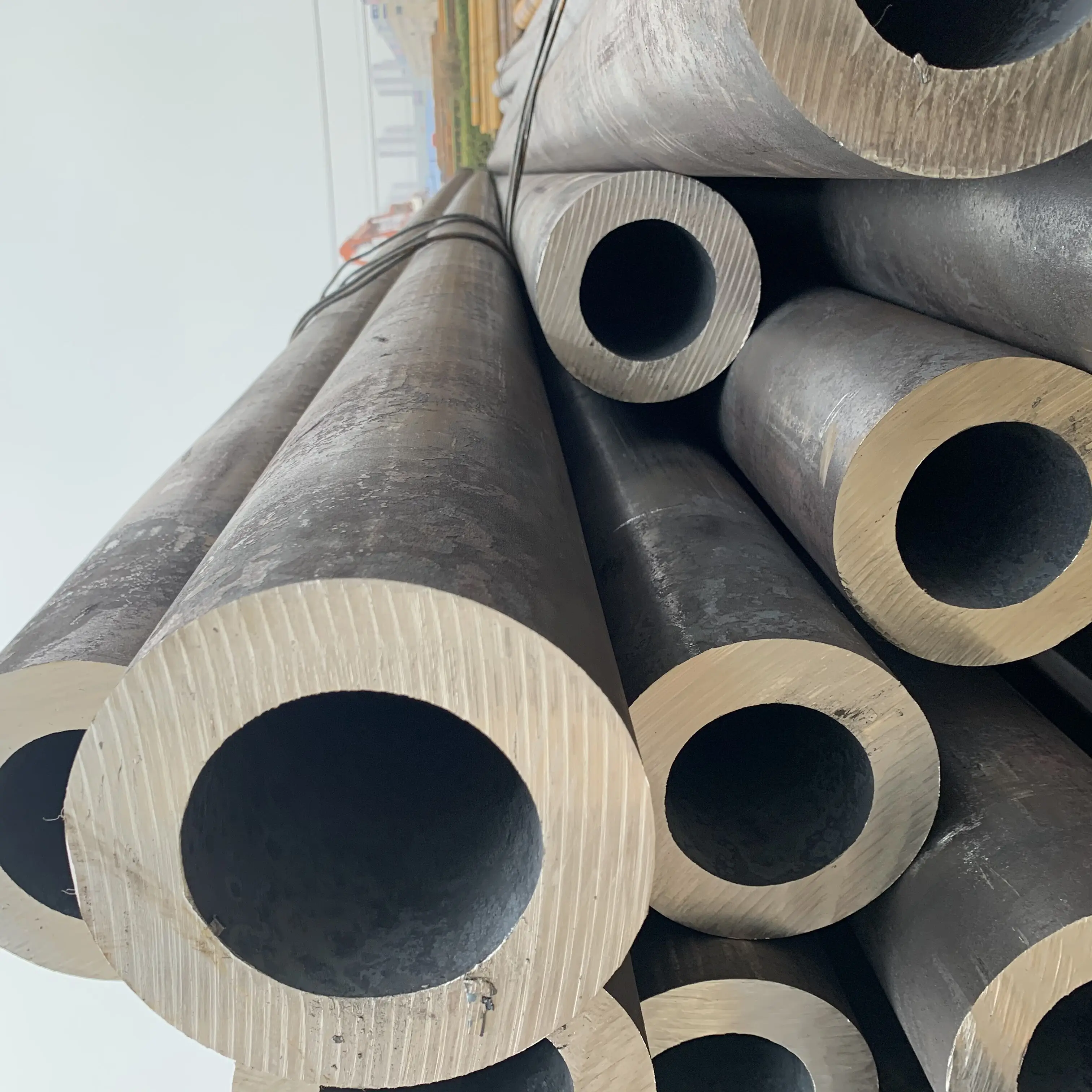 High quality Astm a179 sch80 Black carbon Steel Building hot dip seamless pipe