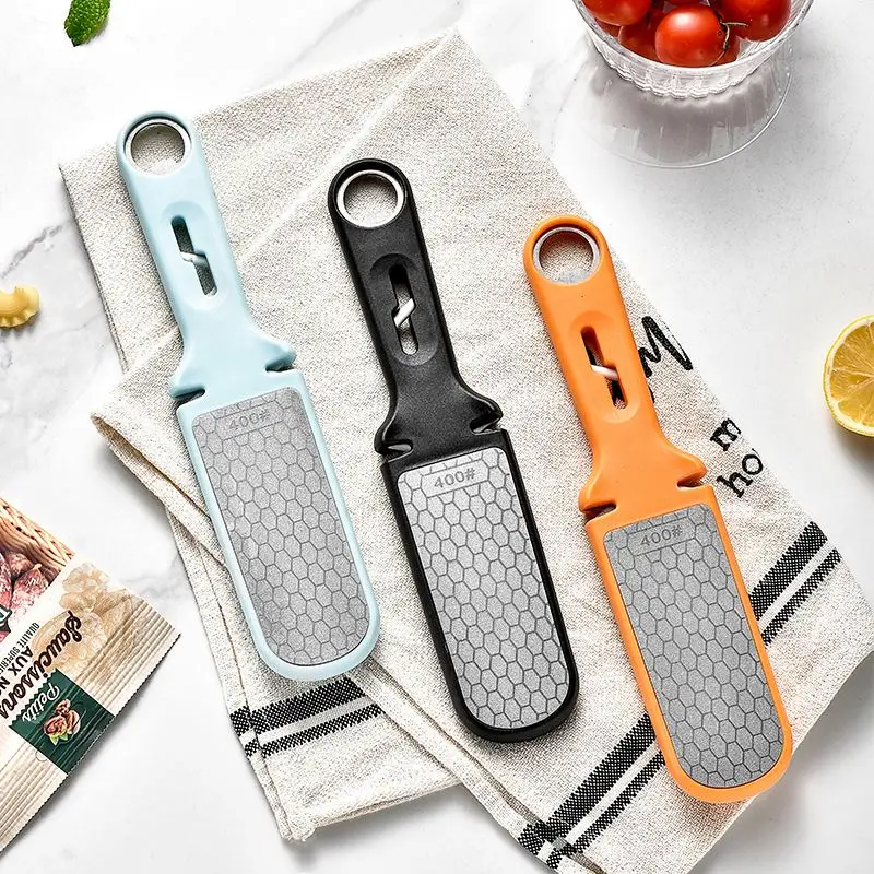online top seller 6 in 1 multifunctional double side knife sharpener Ceramic diamond grinding shears knife sharpener with opener