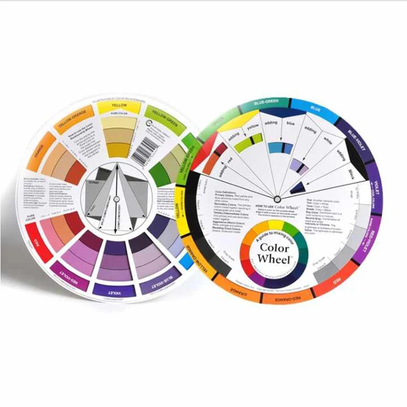 Manicure Color Wheel Tattoo Pigment Wheel Color Mix Guide Chart Makeup Color Wheel