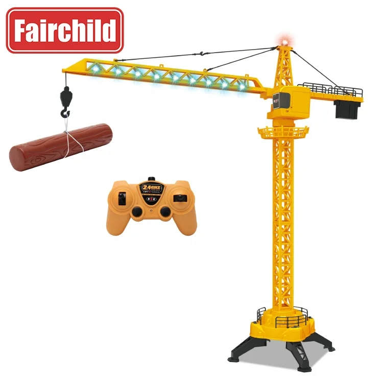6 Channel Remote Control Toy Model Crane Kid Lift 2.4Ghz Construction 1: 14 Tower Crane Toy