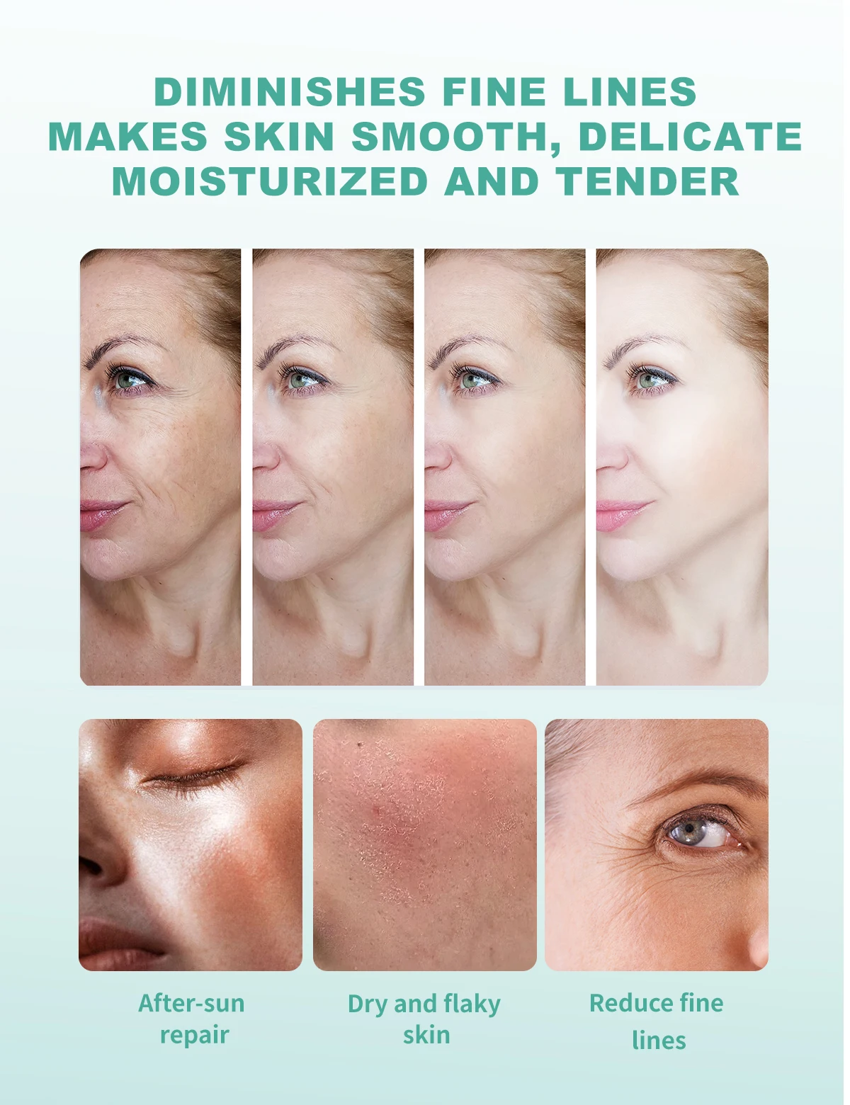 Lightweight Anti-Wrinkle Daily Face Moisturizer Hydrating Firming Moisturizer Premium Elastin Anti Age Face Cream