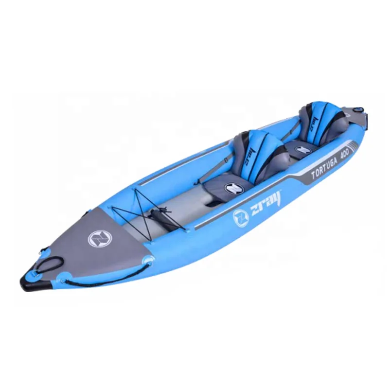 Jilong Zray Manufacturer Kayak laminated PVC Kayak 2 person with adjustable inflatable seats and Paddle inflatable kayak