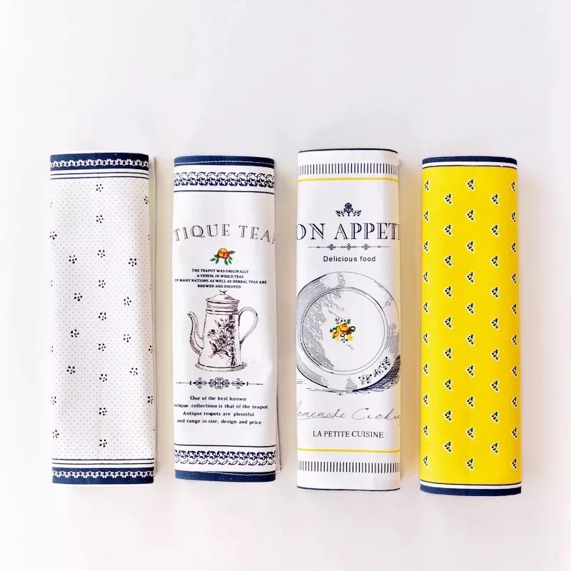 Tea towel pure cotton custom printed tea towel napkin kitchen towel