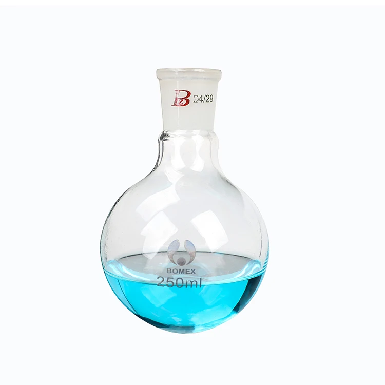 
 Профессиональные лабораторные принадлежности, колбы для дистилляции из боросиликатного стекла с круглым дном  