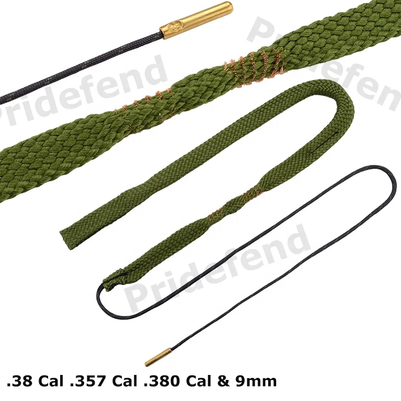 Firearms Guns Accessories Handgun 12 Gauge Gun 9 mm Rifled Barrel 30 Bore 22 40 45 Caliber Gun Cleaning Rope Brass Bursh