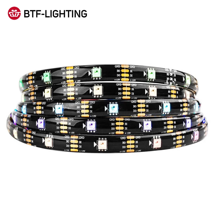 Dream color waterproof ip65 smart dual signal APP controlled digital rgb pixel 12v wholesale led strip gs8208 ws2815