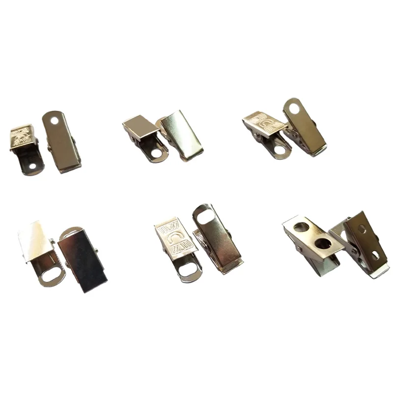 Metal Badge Clips with pvc Straps for Badge Holder Name Tags Work Reel Badge Card Holder Metal Clips with Strap clear