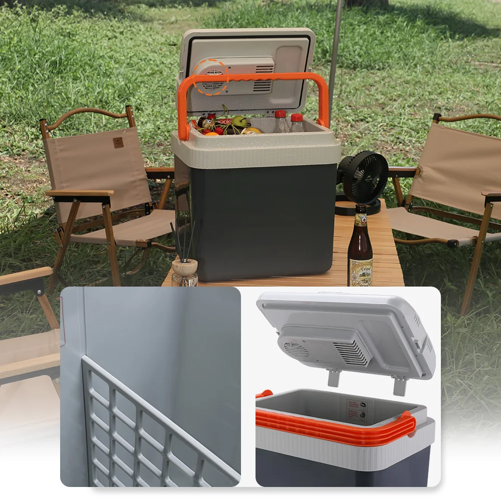 Evercool 24l Car Fridge Thermoelectric Cooler And Warmer Dc 12v Ac For Outdoor Camping Ec-0265