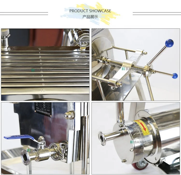
Stainless steel filter press Laboratory food Pharmacy instrument Beer Alcohol starch Biological agents 