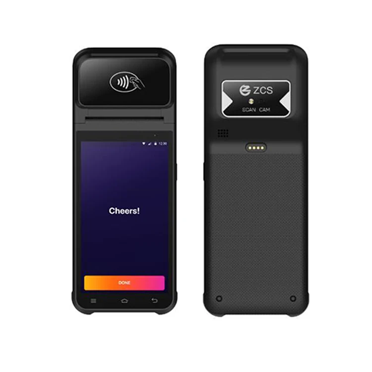 Ручная POS-система ZCS Z92 Android 12 0 POS-машина со сканером штрих-кодов для квитанций билетов с высоким ЦПУ