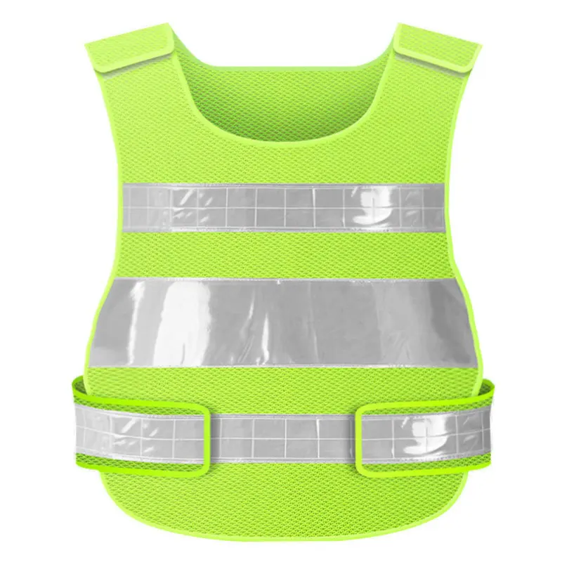 Various sizes safety fluorescent vest breathable reflective clothes reflective vest printing