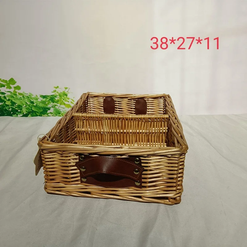 Heart shaped candy tray Wicker candy plates willow dried fruit tray