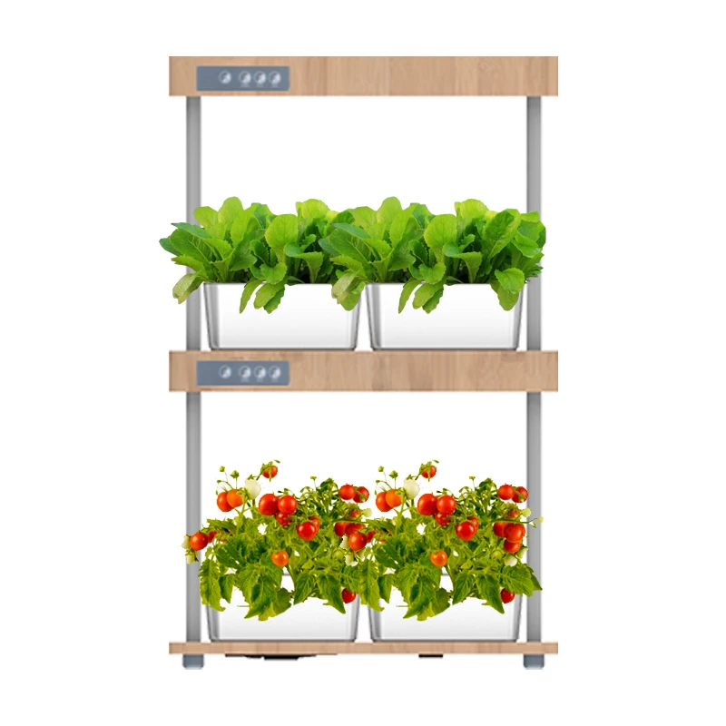 Hydroponic growing Systems Indoor Smart Garden Hydroponics System With Light 32 Pods 2 Layer