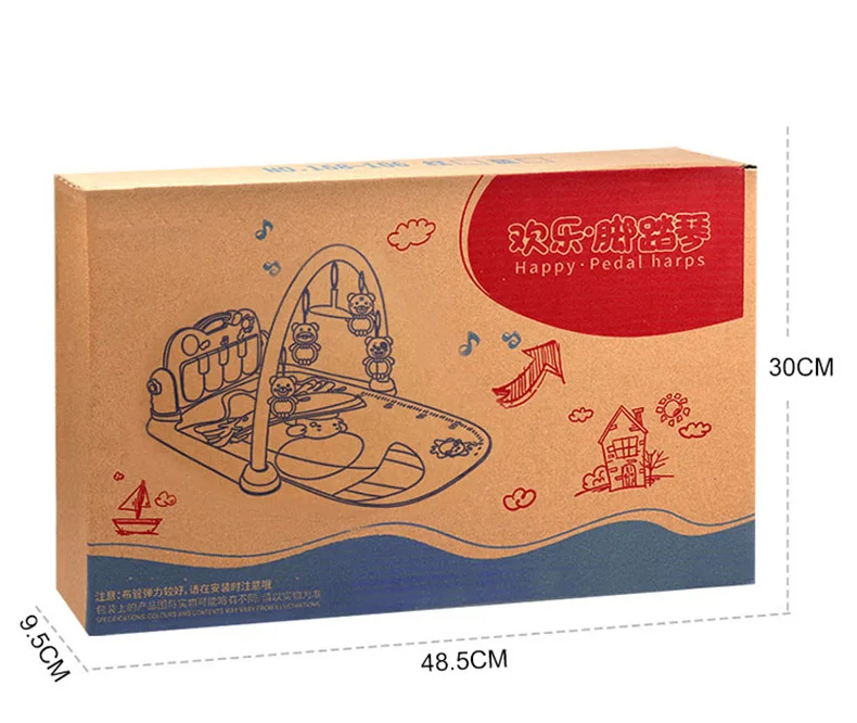 High Grade Multi Themed Variety Piano Surface Baby Carpet Baby Sleeping Play Gym Mat with Piano