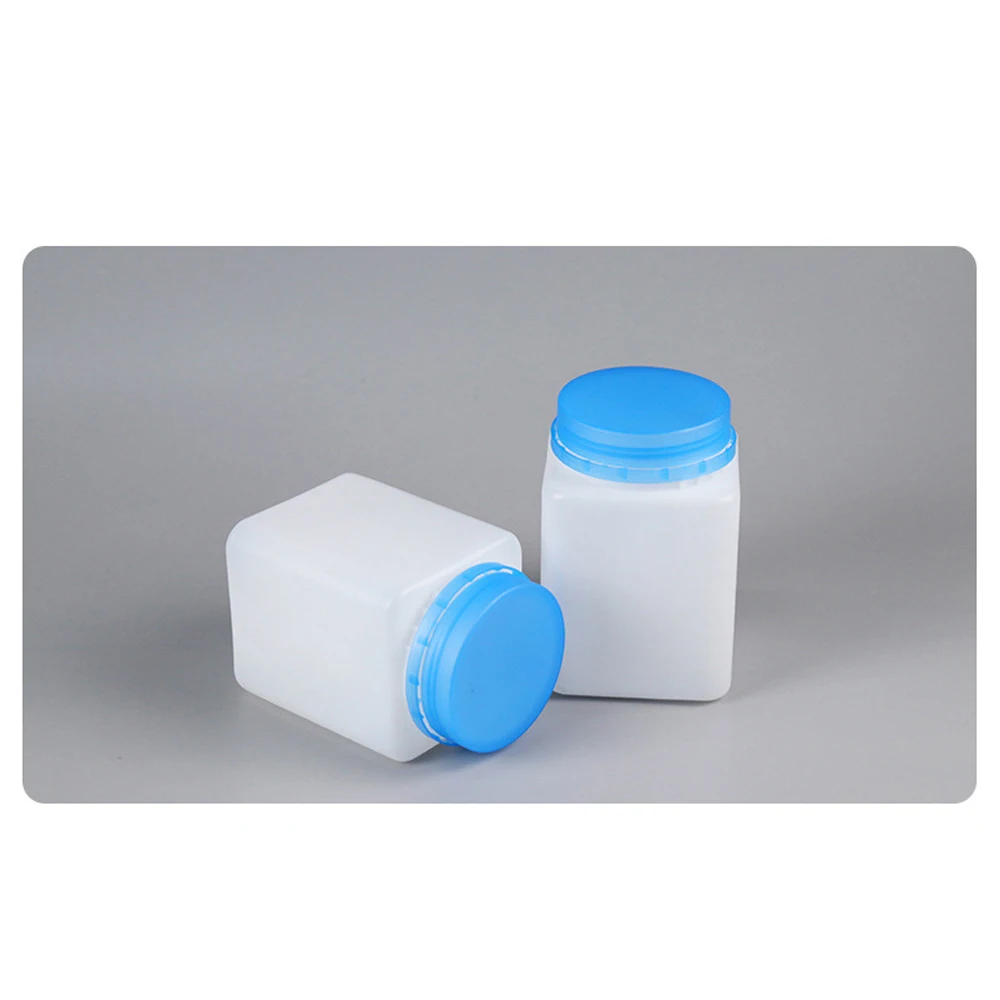 430g anti-theft cover wide-mouth square bottle washing powder plastic bottle fertilizer cleaning powder packaging bottle