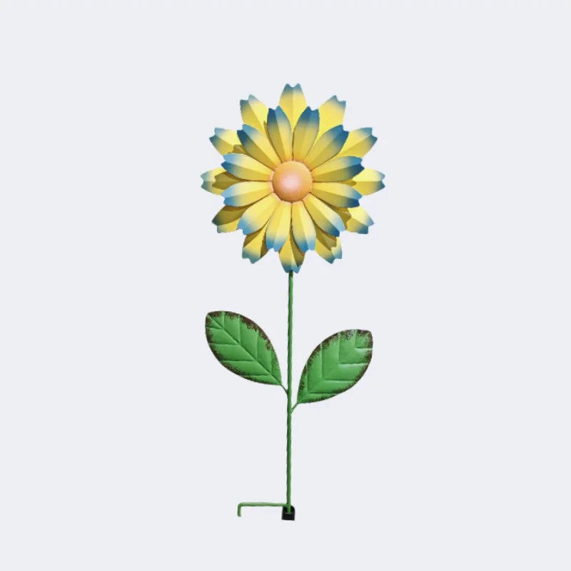 Manufacturer 2025 Spring New Design Wrought Iron Custom Garden Decoration Outdoor Flowers Design Garden Stakes Decor