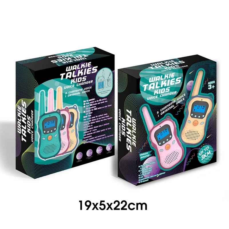  Высокое качество Электрический 3 км междугородние Детские иди и болтай walkie Talkie s игрушка со