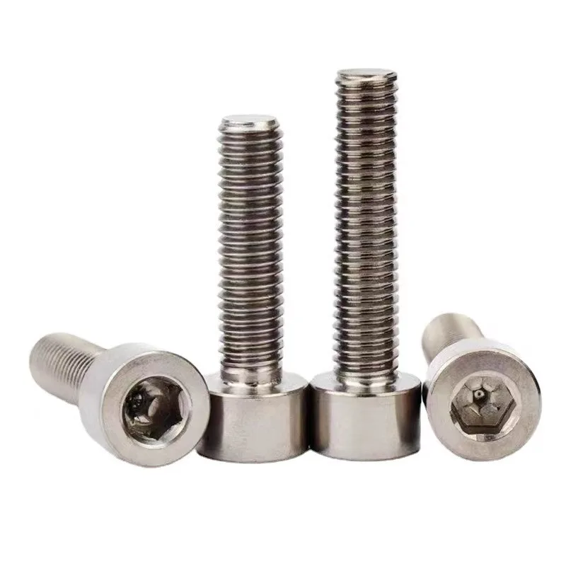 Custom Fully Coarse Fine Threads Cheese Head Allen Head Hexagon Socket Titanium Bolts Hexagon Socket Head Cap Titanium Bolts